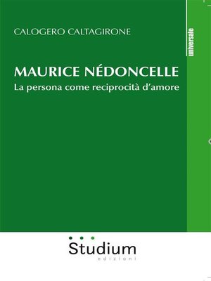 cover image of Maurice Nédoncelle